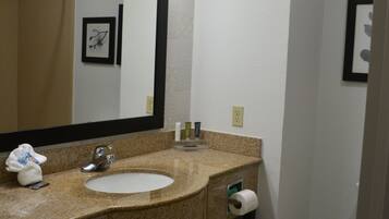 Free toiletries, hair dryer, towels