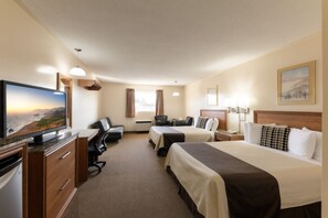 Familjerum - 2 queensize-sängar - icke-rökare | Skrivbord, mörkläggningsgardiner, ljudisolering och gratis wi-fi