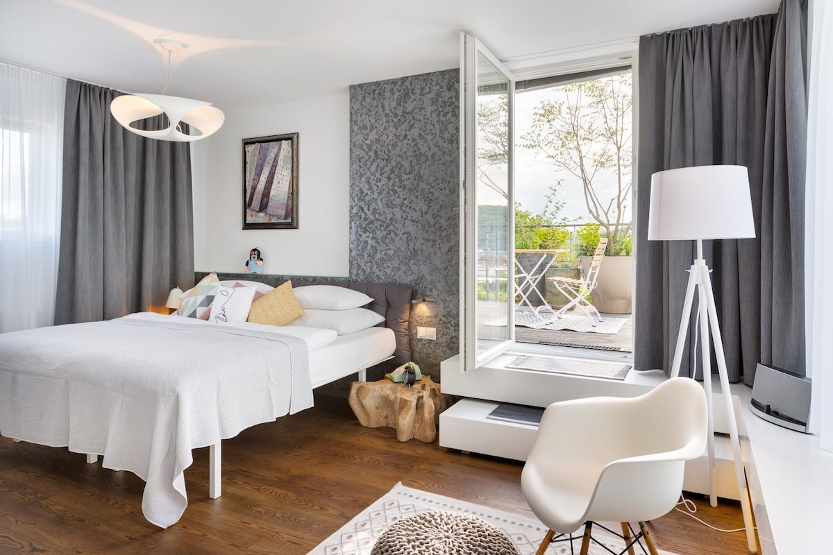 Penthouse Suite with Terrace | Sängtillbehör av högsta kvalitet och minibar