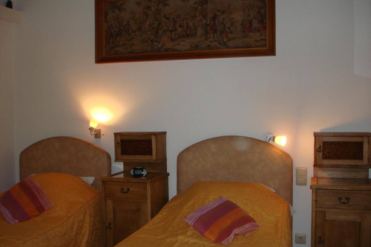 pillow-top beds, desk, blackout curtains, soundproofing