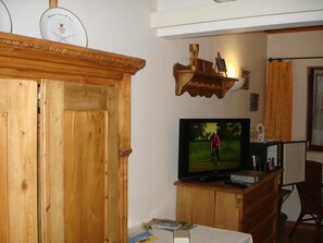 Smart TV, fireplace, computer monitors