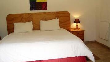 Desk, free WiFi, bed sheets