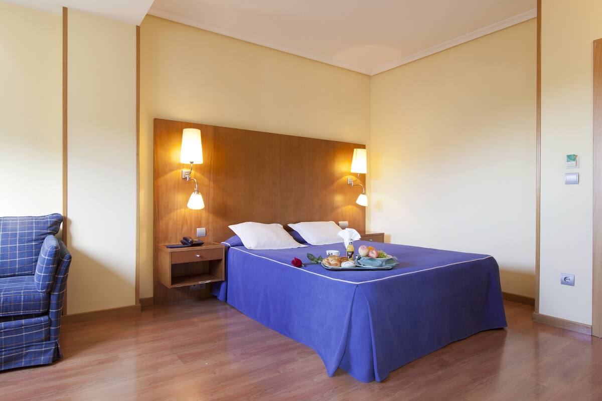 Habitación superior con 1 cama doble o 2 individuales | Escritorio, sistema de insonorización, tabla de planchar con plancha
