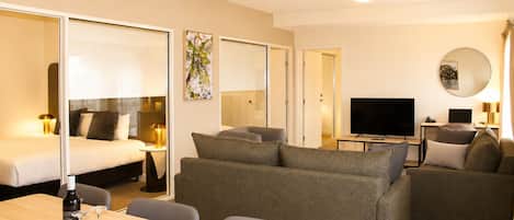 Three Bedroom Apartment | Living area | IPod dock, MP3 dock