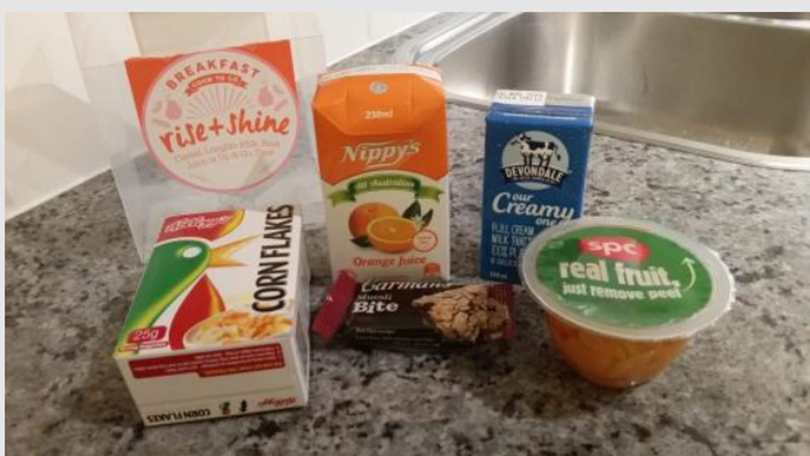 daily continental breakfast (aud 12 per person)