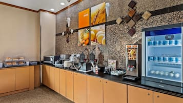 Free daily buffet breakfast