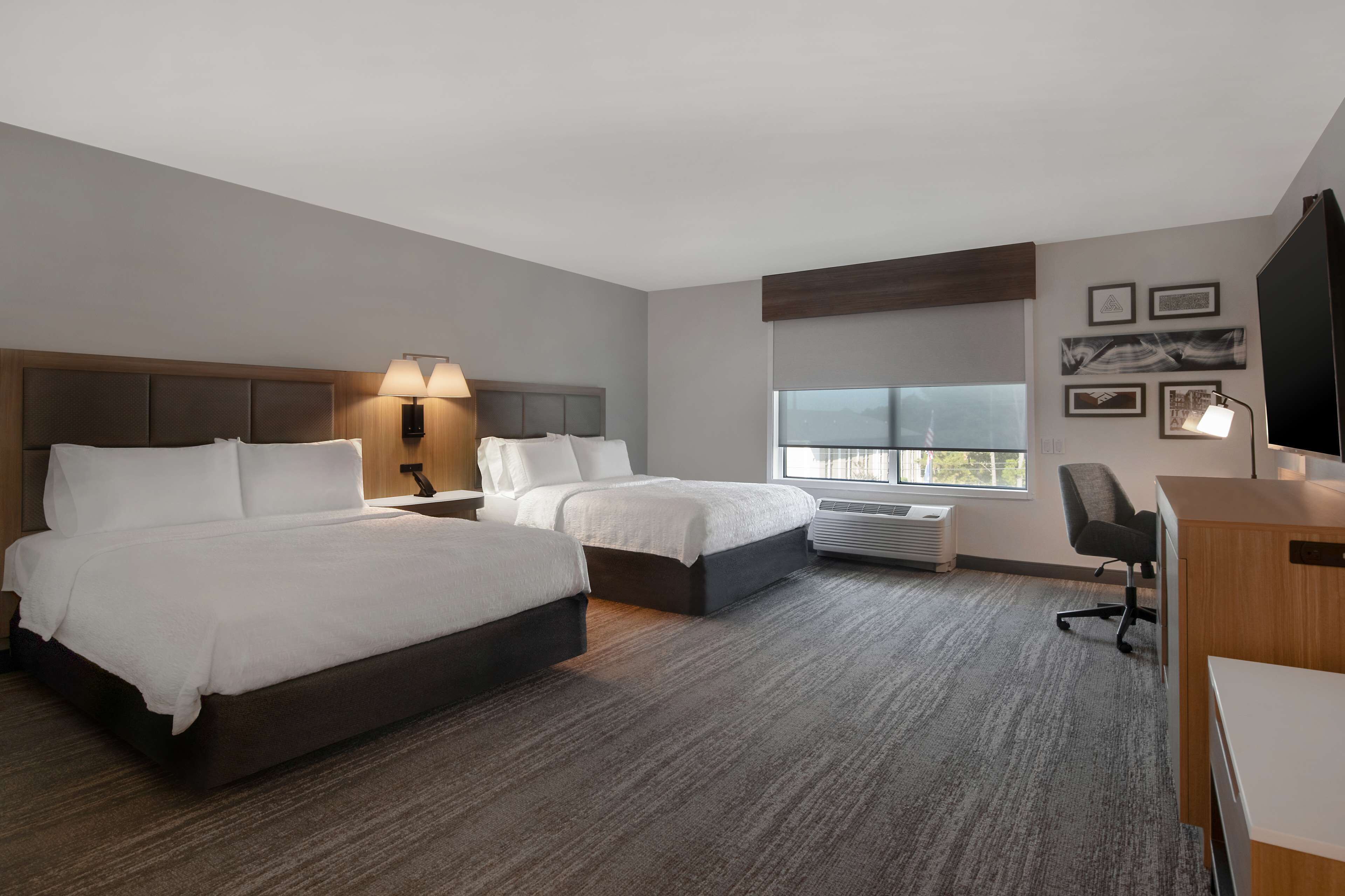 room, 2 queen beds, accessible, non smoking | in-room safe, blackout curtains, iron/ironing board, rollaway beds