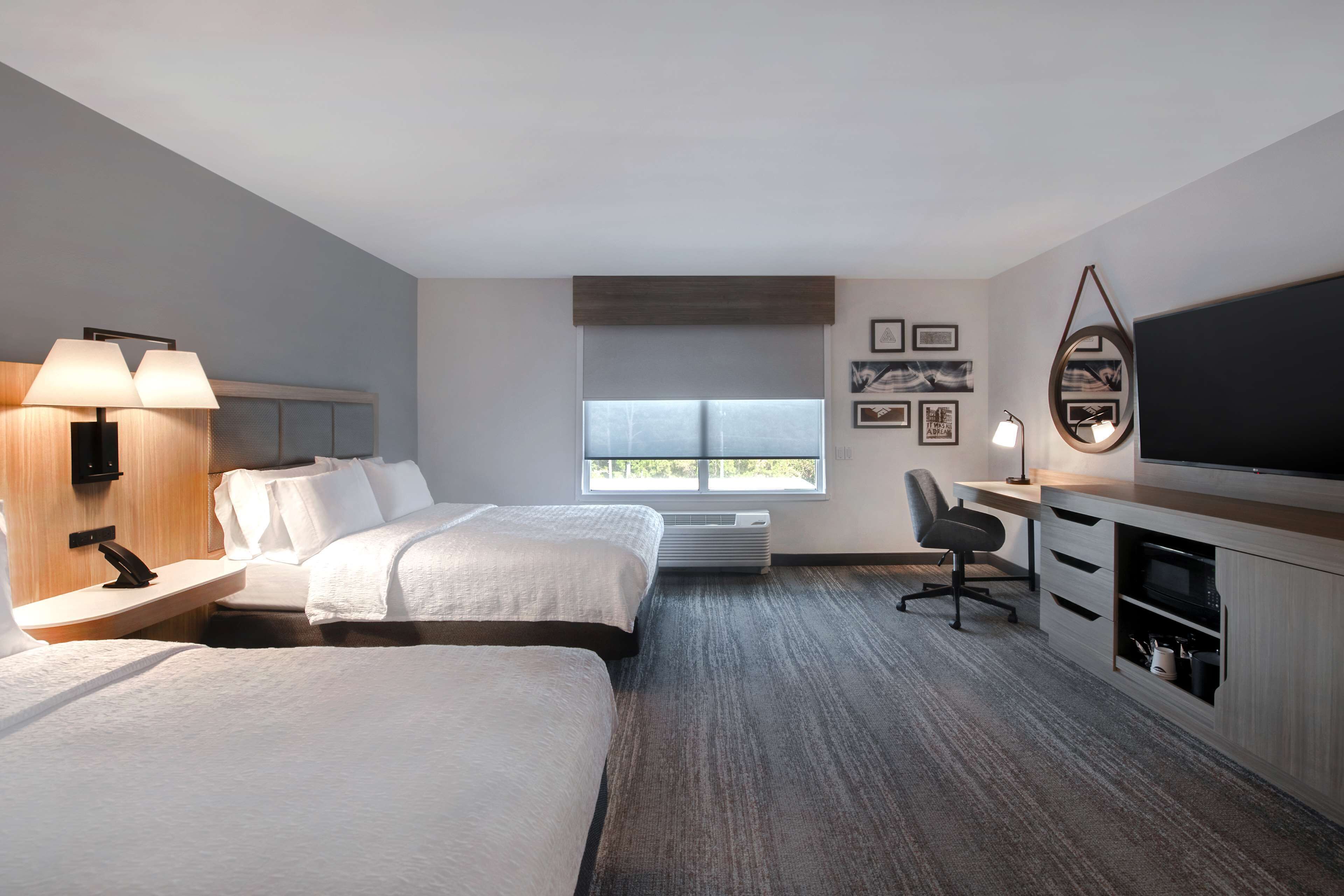 room, 2 queen beds, accessible, non smoking | in-room safe, blackout curtains, iron/ironing board, rollaway beds