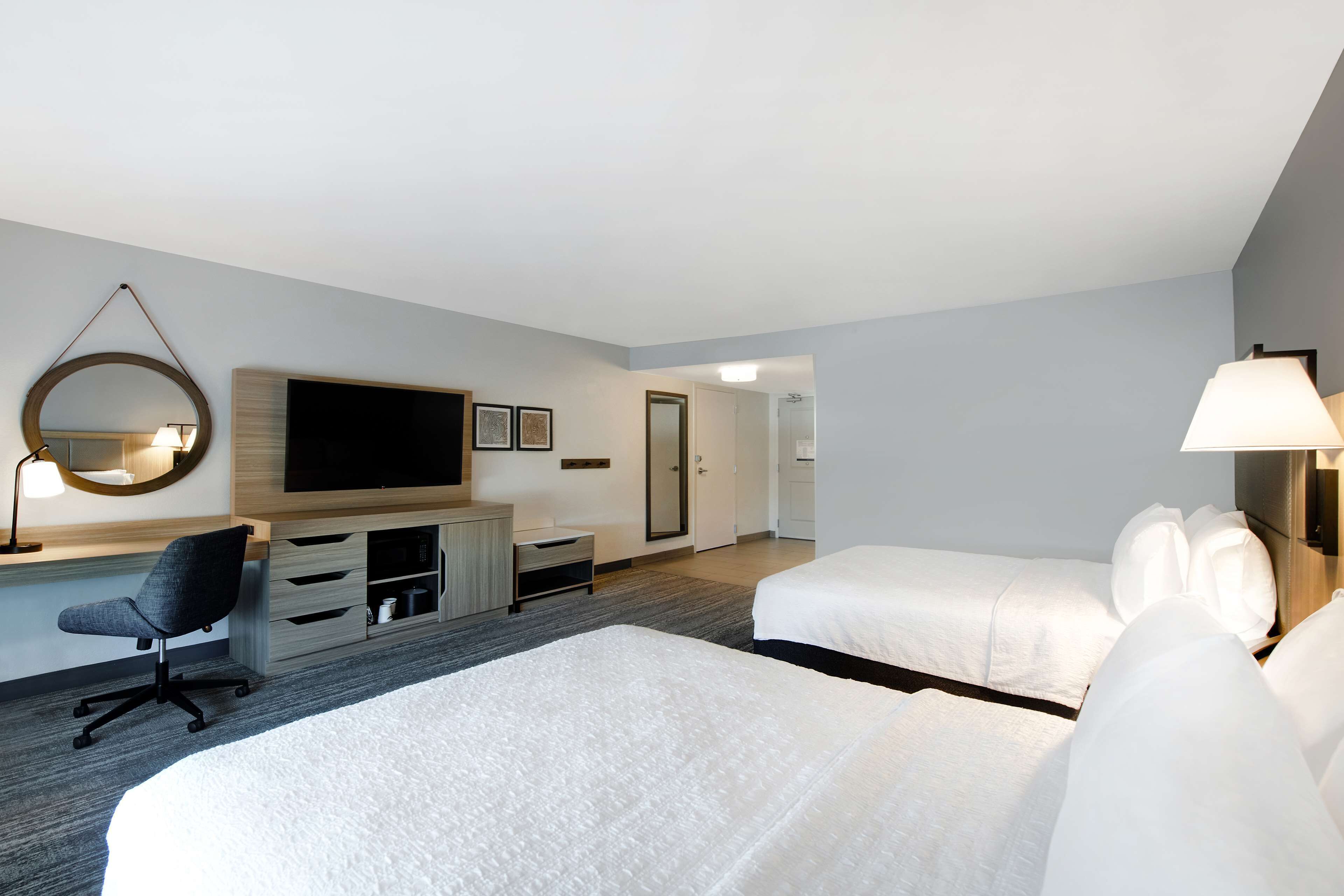 room, 2 queen beds, accessible, non smoking | in-room safe, blackout curtains, iron/ironing board, rollaway beds