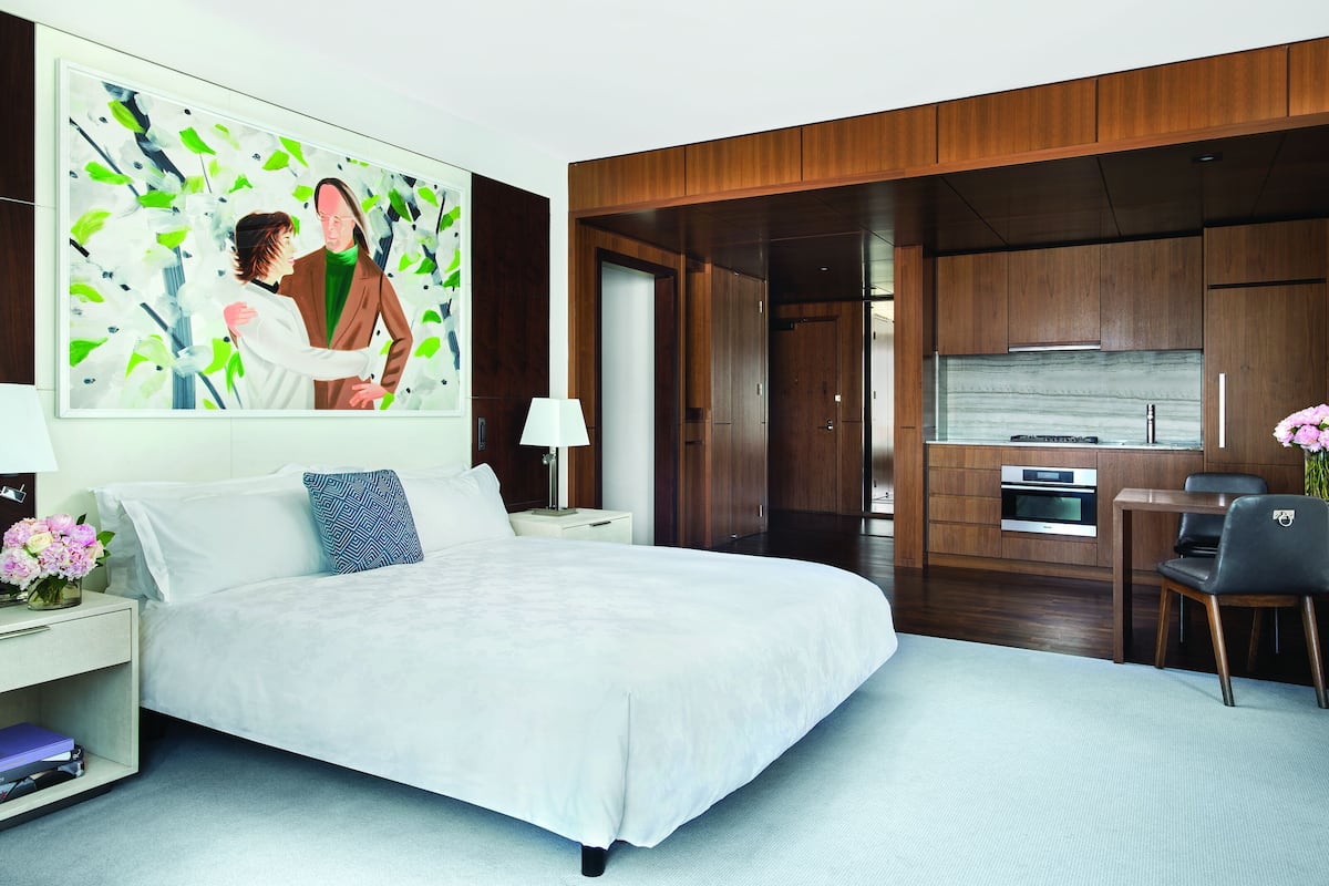 1 bedroom, Frette Italian sheets, premium bedding, down comforters