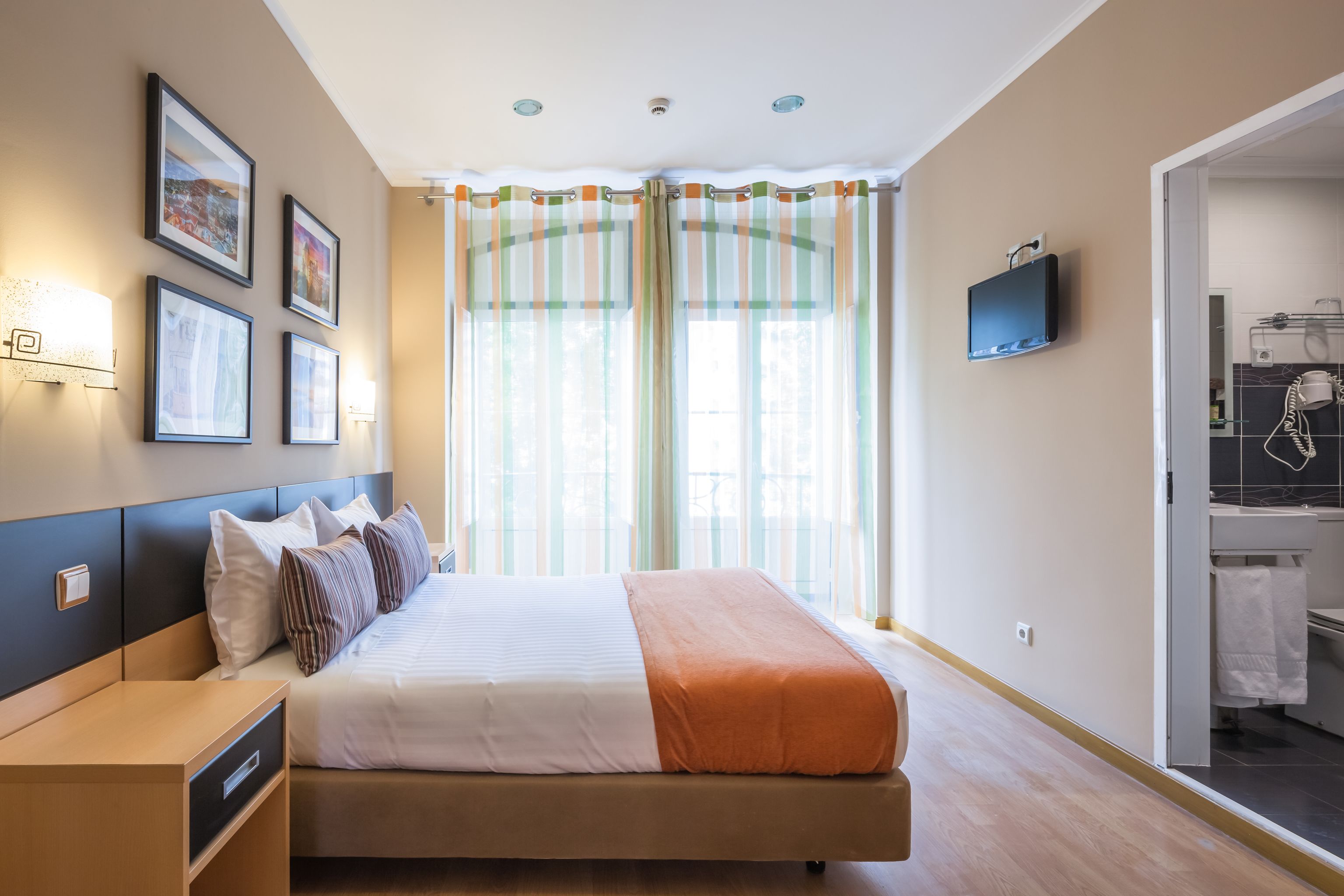 double room | in-room safe, desk, blackout curtains, soundproofing