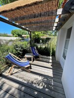 Quarto, terraço, no jardim | Terraço/pátio