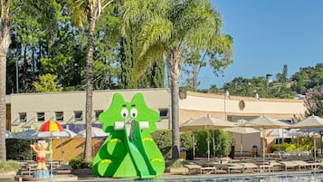 Indoor pool, 3 outdoor pools, open 10:00 AM to 7:00 PM, pool umbrellas