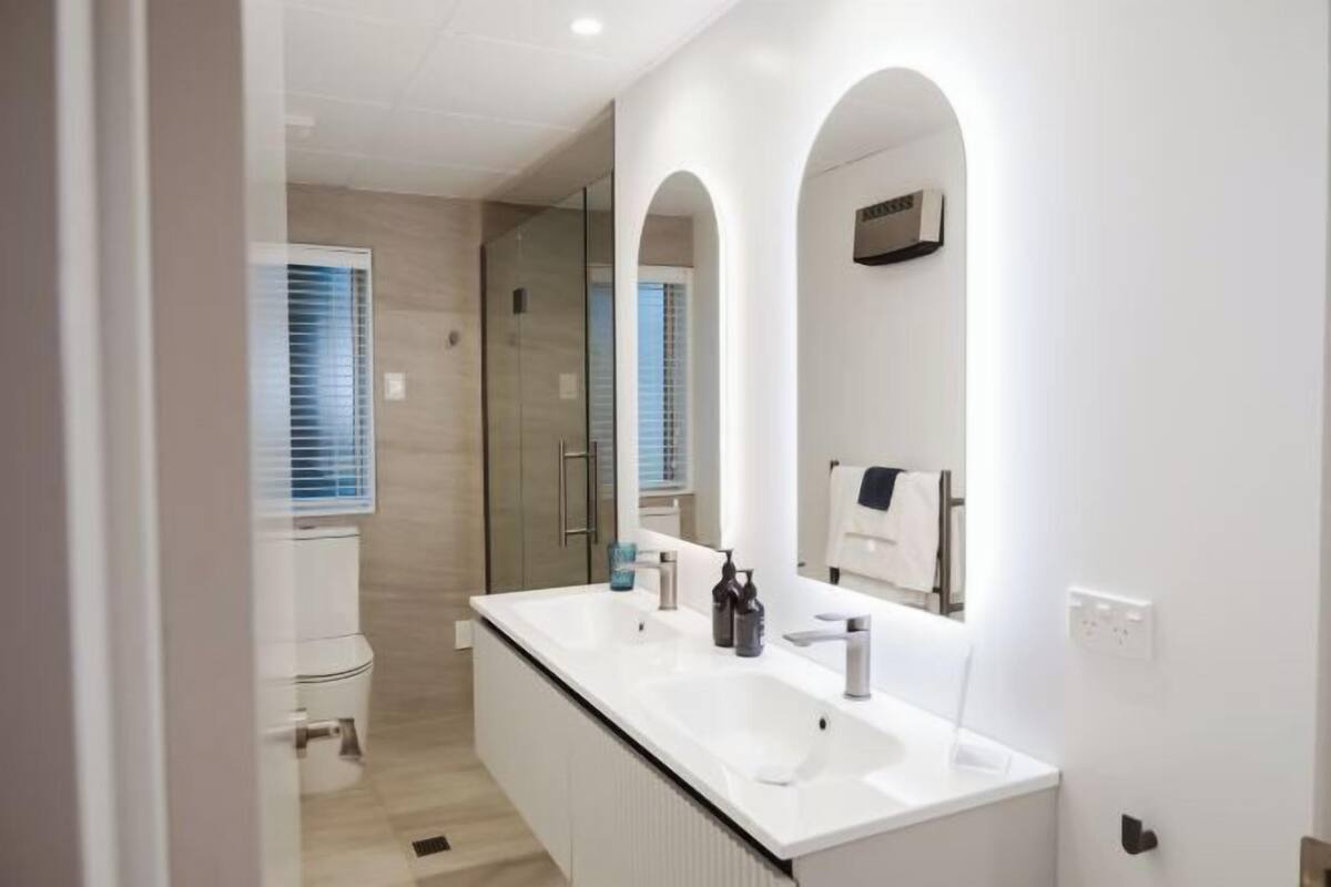Eco-friendly toiletries, hair dryer, towels, soap