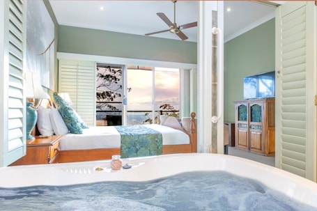 Daintree Room | Premium bedding, pillowtop beds, individually decorated