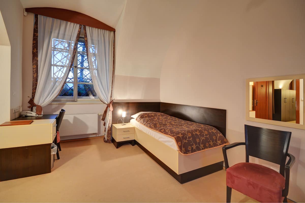 economy single room, annex building | minibar, in-room safe, desk, iron/ironing board