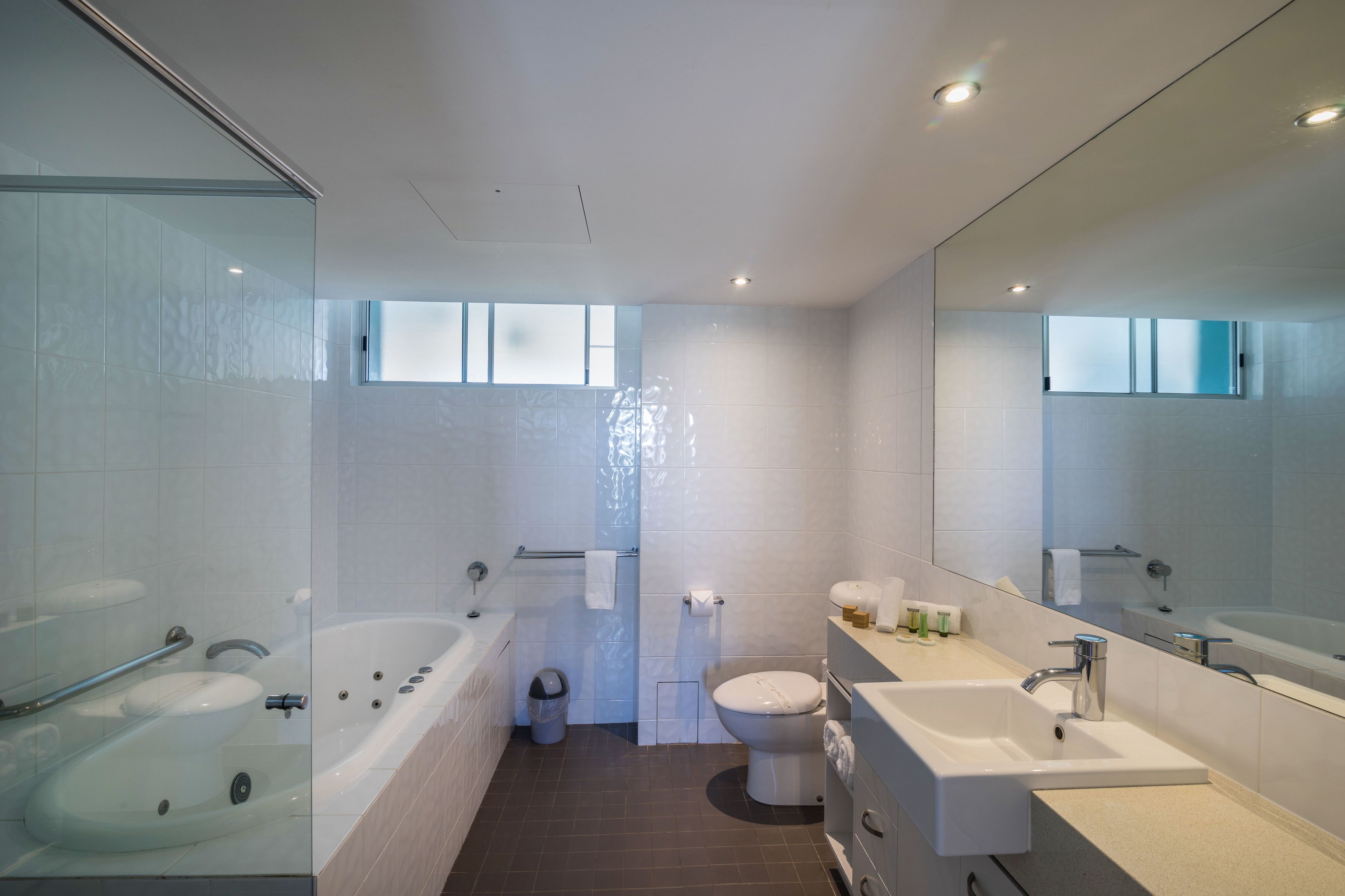 free toiletries, towels, soap, shampoo