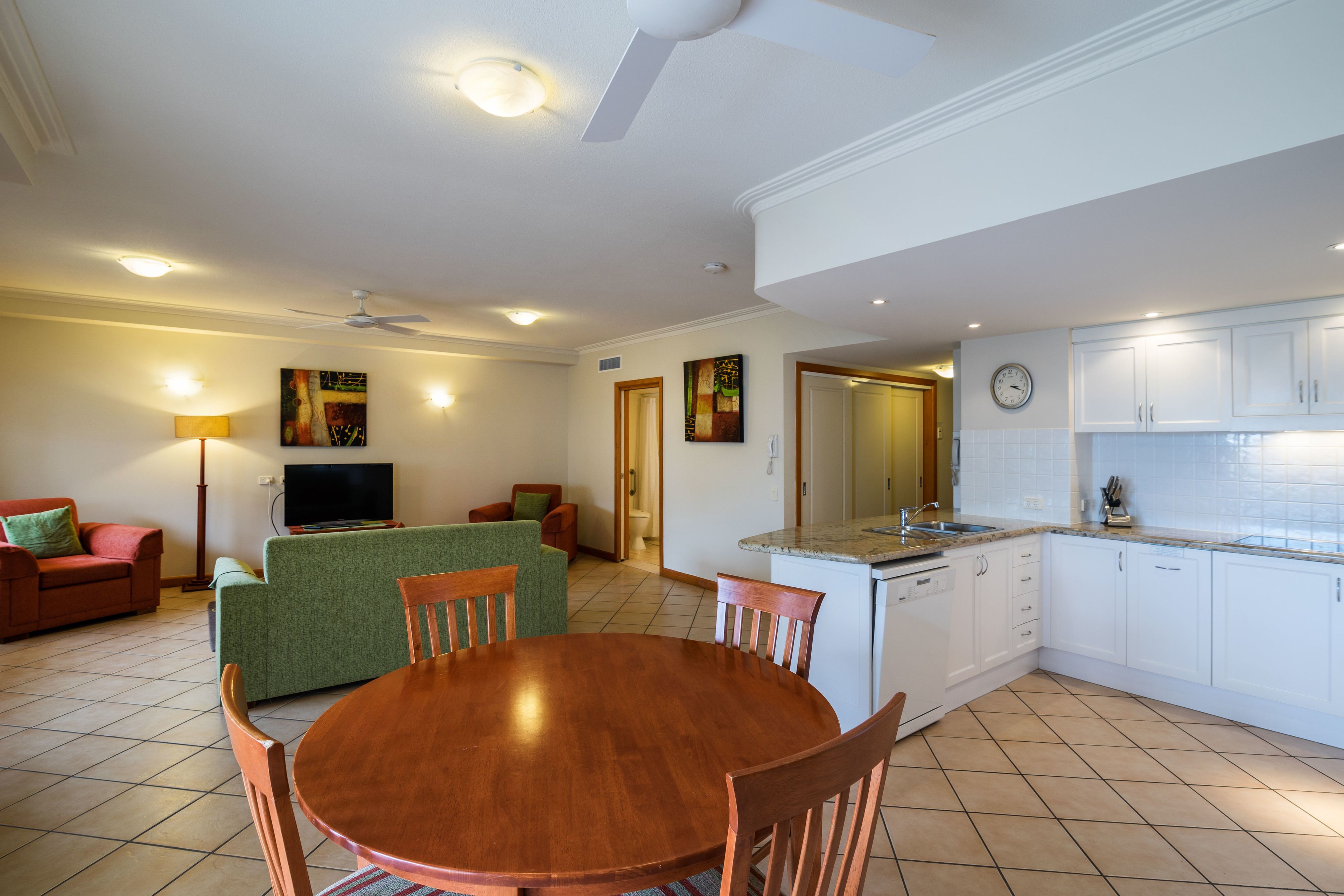 fridge, electric kettle