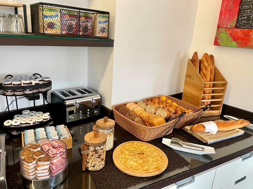 daily buffet breakfast (eur 16.5 per person)