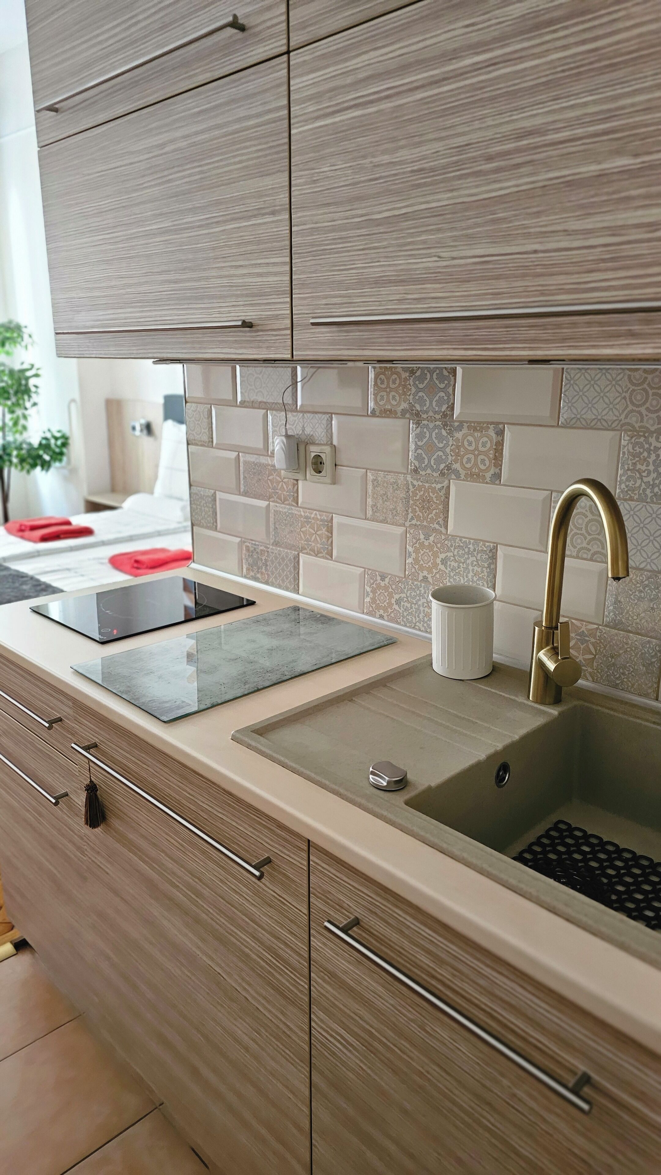 Apartment 2 Persons | Private kitchen | Fridge, stovetop, coffee/tea maker, electric kettle