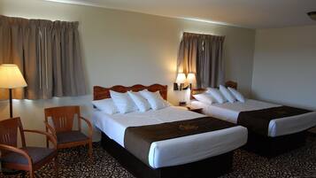 Premium bedding, desk, iron/ironing board, free rollaway beds