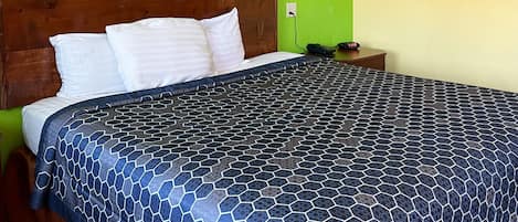 One king bed non smoking | Iron/ironing board, free WiFi, bed sheets, alarm clocks