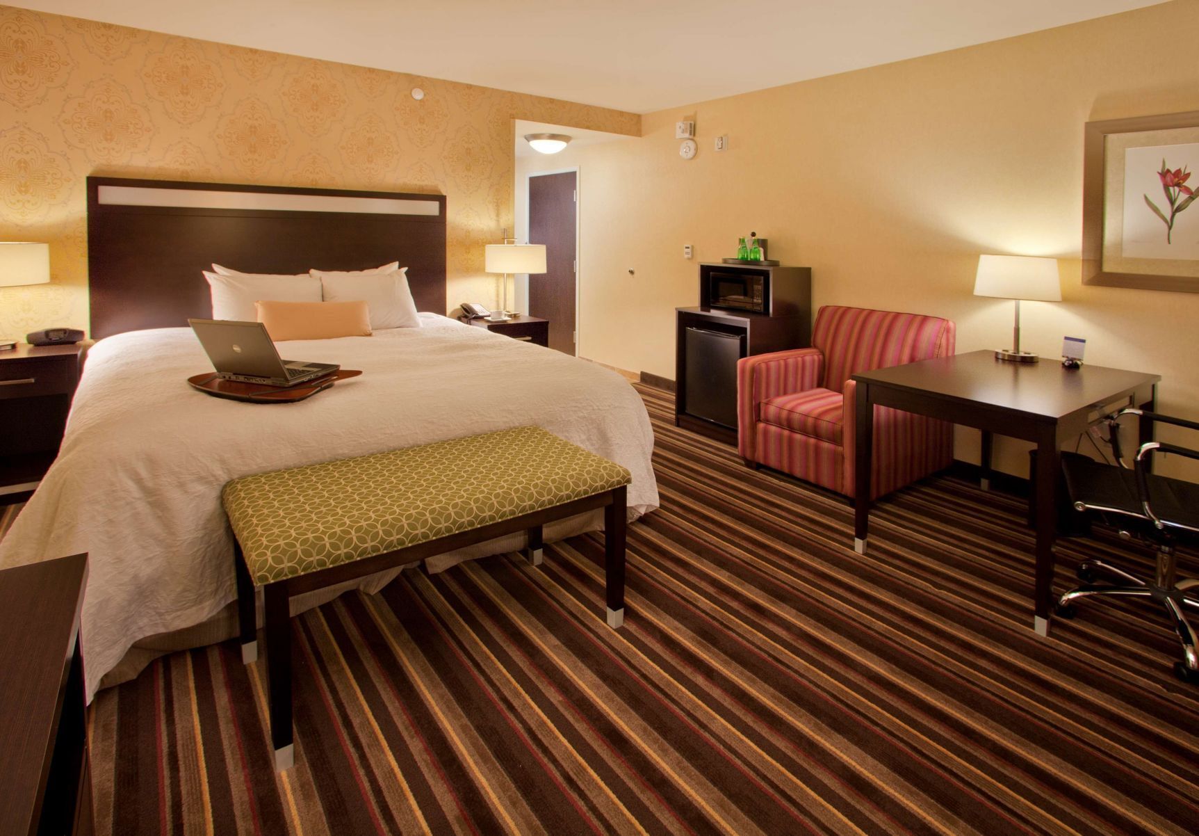Premium bedding, pillow-top beds, in-room safe, laptop workspace