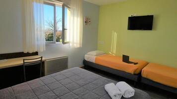 Premium bedding, individually furnished, desk, laptop workspace