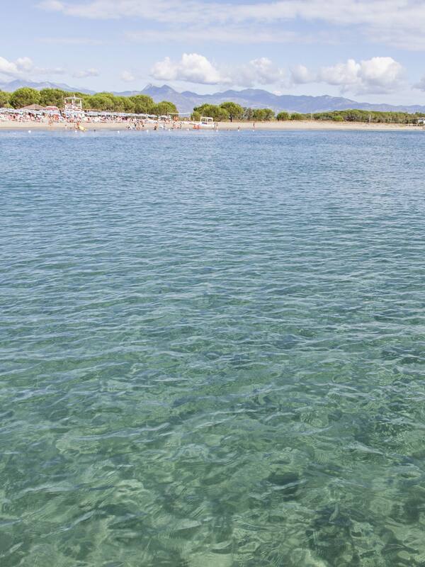 Private beach