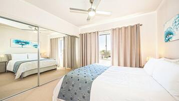 1 غرفة نوم وأغطية فراش متميزة وطراز فريد لكل وحدة ومكتب