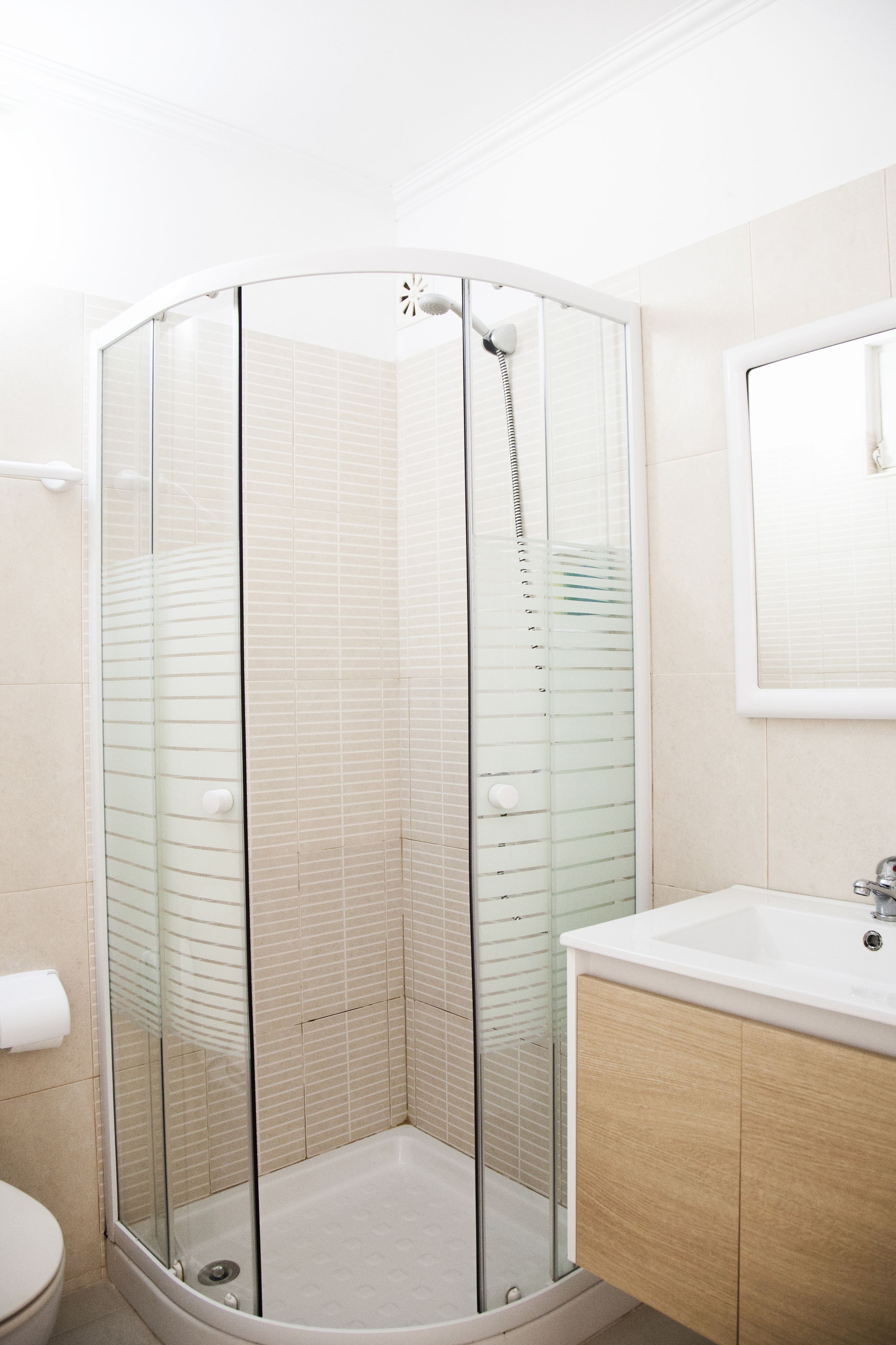 Family Studio, Patio, Garden Area | Bathroom | Shower, rainfall showerhead, free toiletries, hair dryer