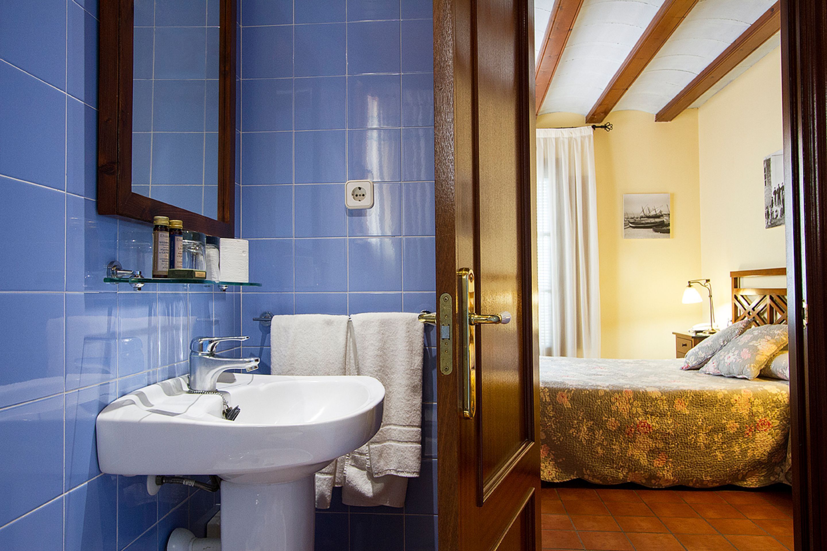 double room | bathroom | hair dryer, towels