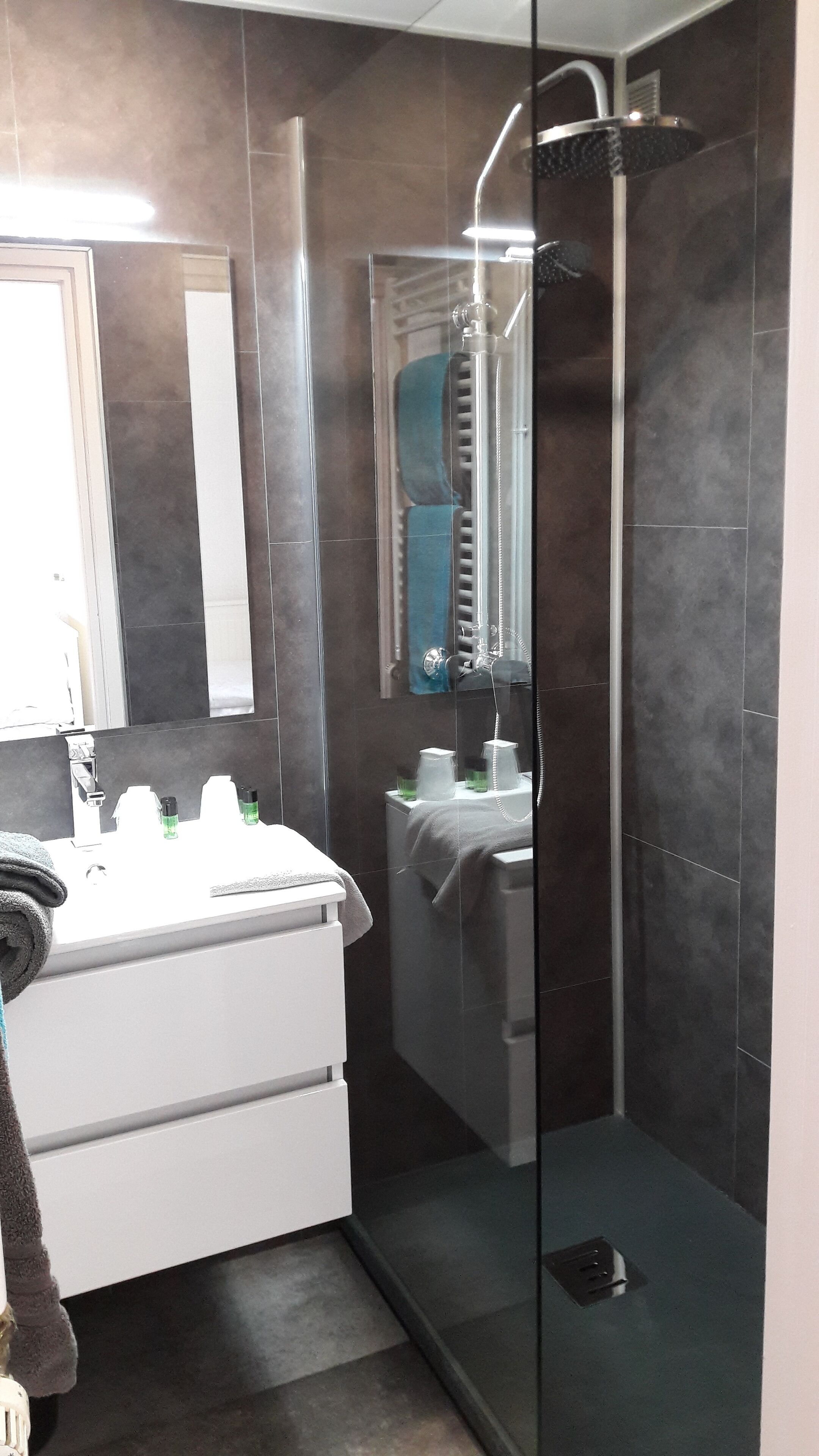 double room | bathroom | bathtub, hair dryer