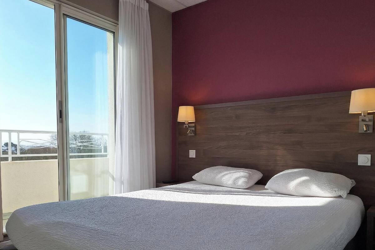 Kamar Double Panorama, pemandangan laut | Meja kerja, tirai kedap cahaya, kedap suara, dan setrika/meja setrika