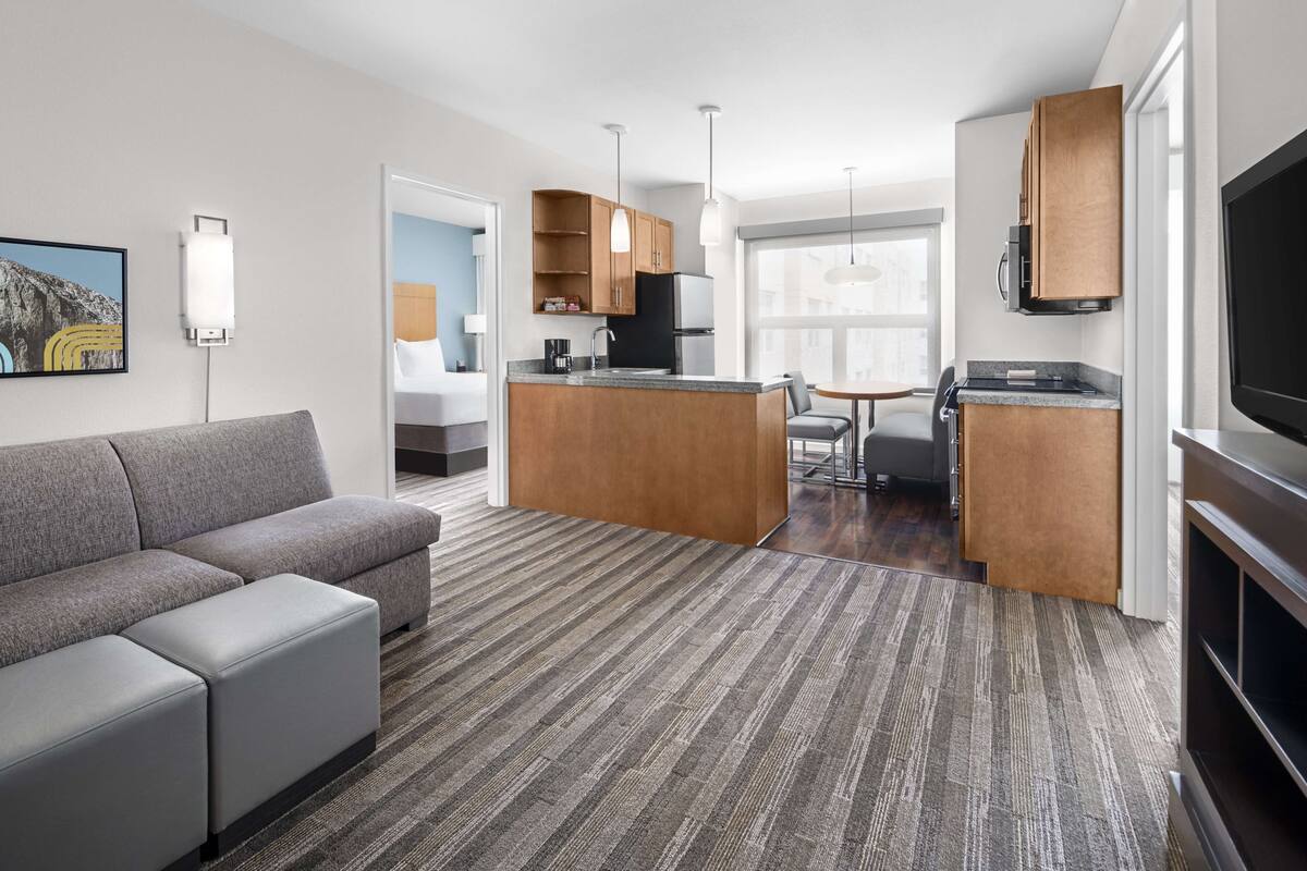 room, 2 bedrooms, non smoking | desk, blackout curtains, iron/ironing board, free wifi