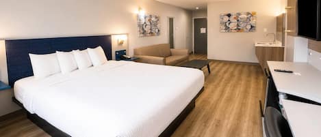Suite, 1 Tempat Tidur King, Bebas Asap Rokok | Meja kerja, kedap suara, dan setrika/meja setrika