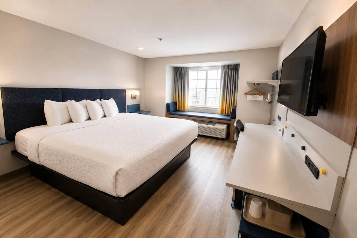 Room, 1 King Bed, Non Smoking | Desk, soundproofing, iron/ironing board, free cots/infant beds