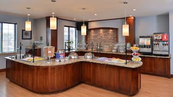 Free daily buffet breakfast