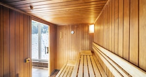 Sauna, steam room, facials