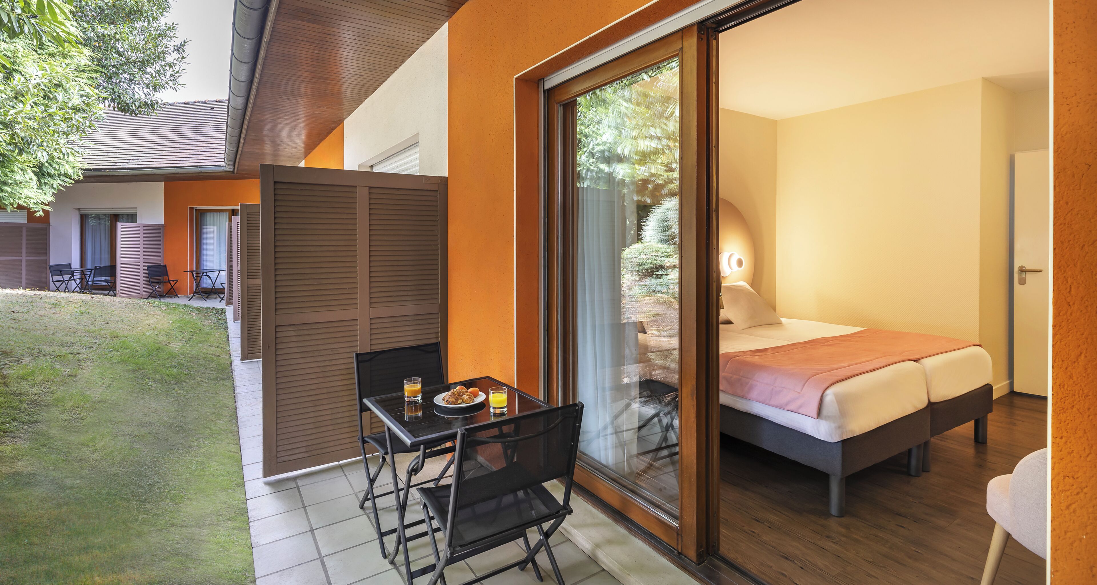 Chambre Standard, 2 lits une place, non-fumeurs, terrasse | Terrasse/Patio