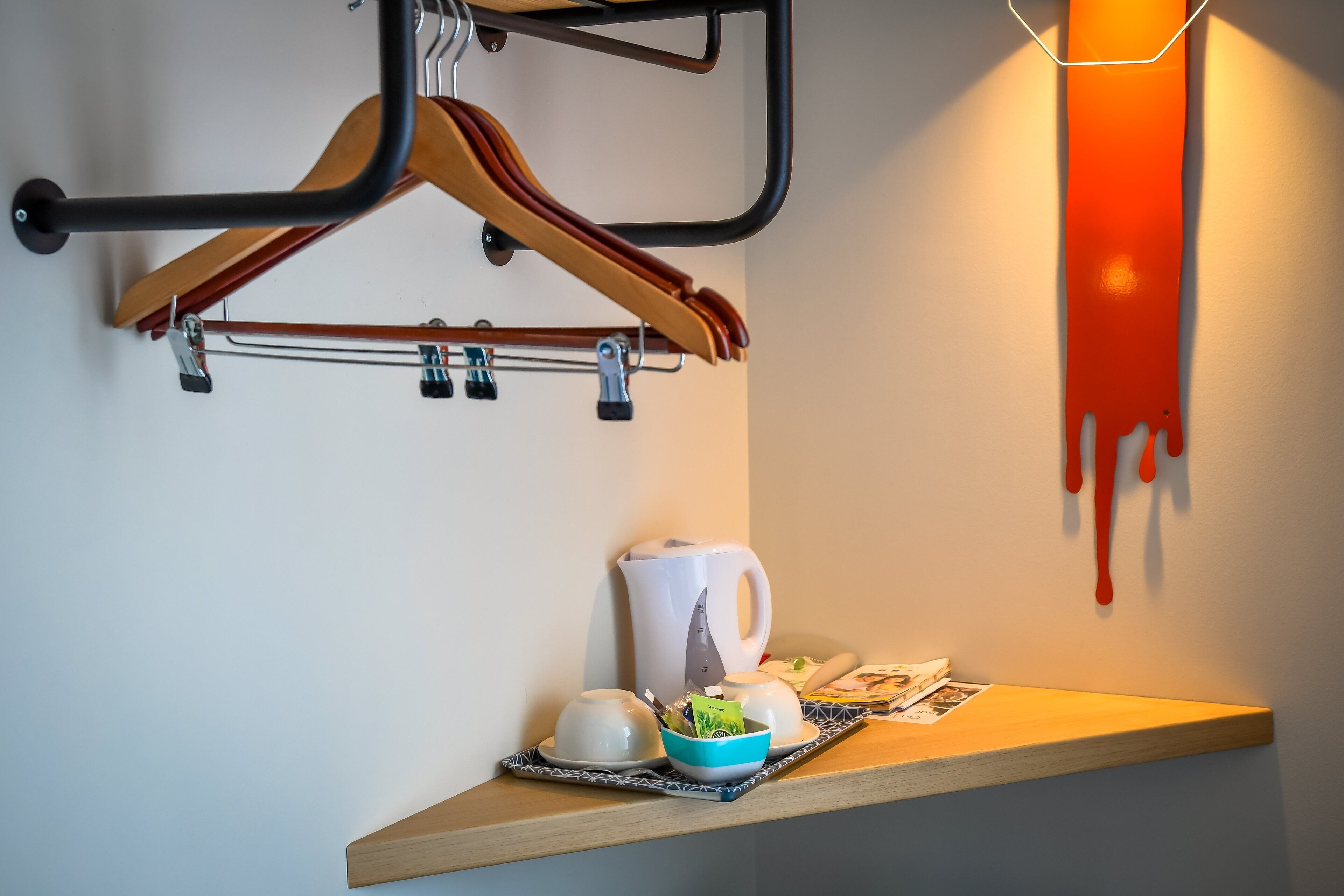 twin room | desk, blackout curtains, iron/ironing board, cots/infant beds