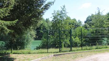 Uitzicht op de binnenplaats