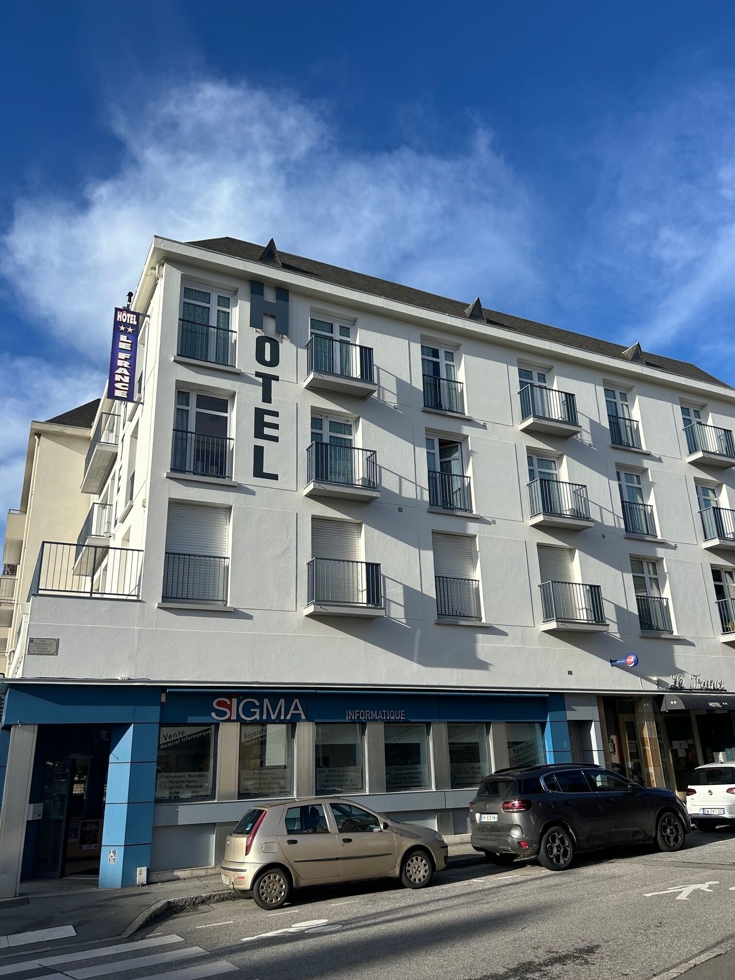 Façade de l’hébergement