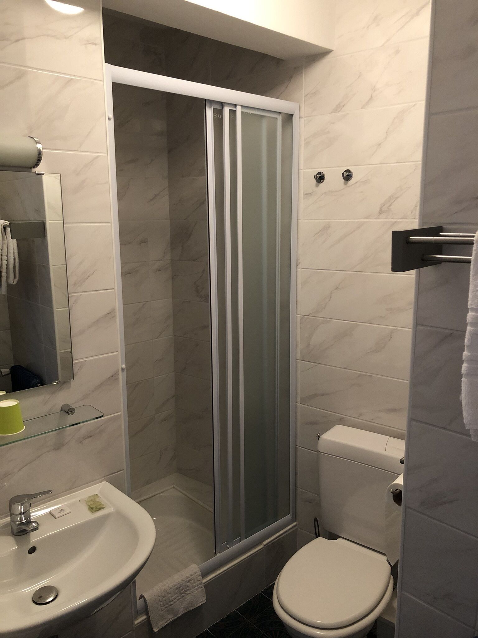 double room | bathroom | combined shower/bathtub, hair dryer, towels