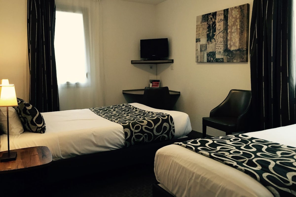Desk, soundproofing, iron/ironing board (on request), WiFi (free)