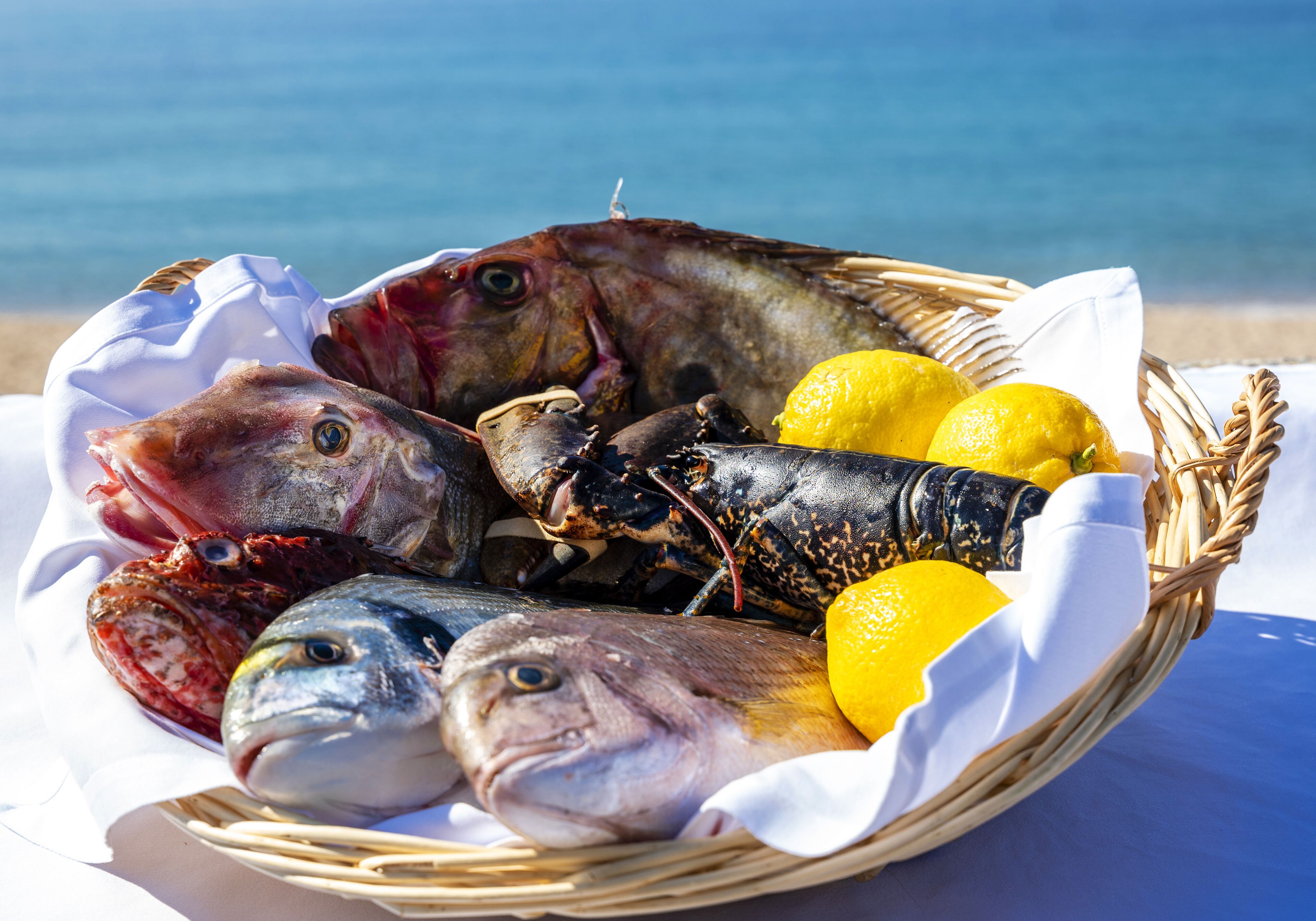 breakfast, lunch, dinner served; french cuisine, beach views