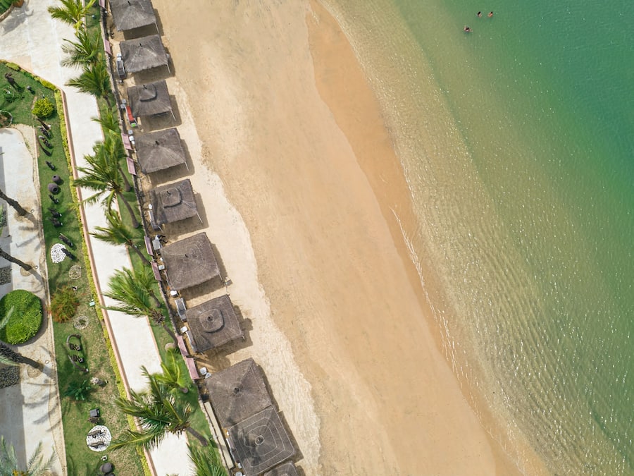 전용 해변, 비치 파라솔, 비치 타월