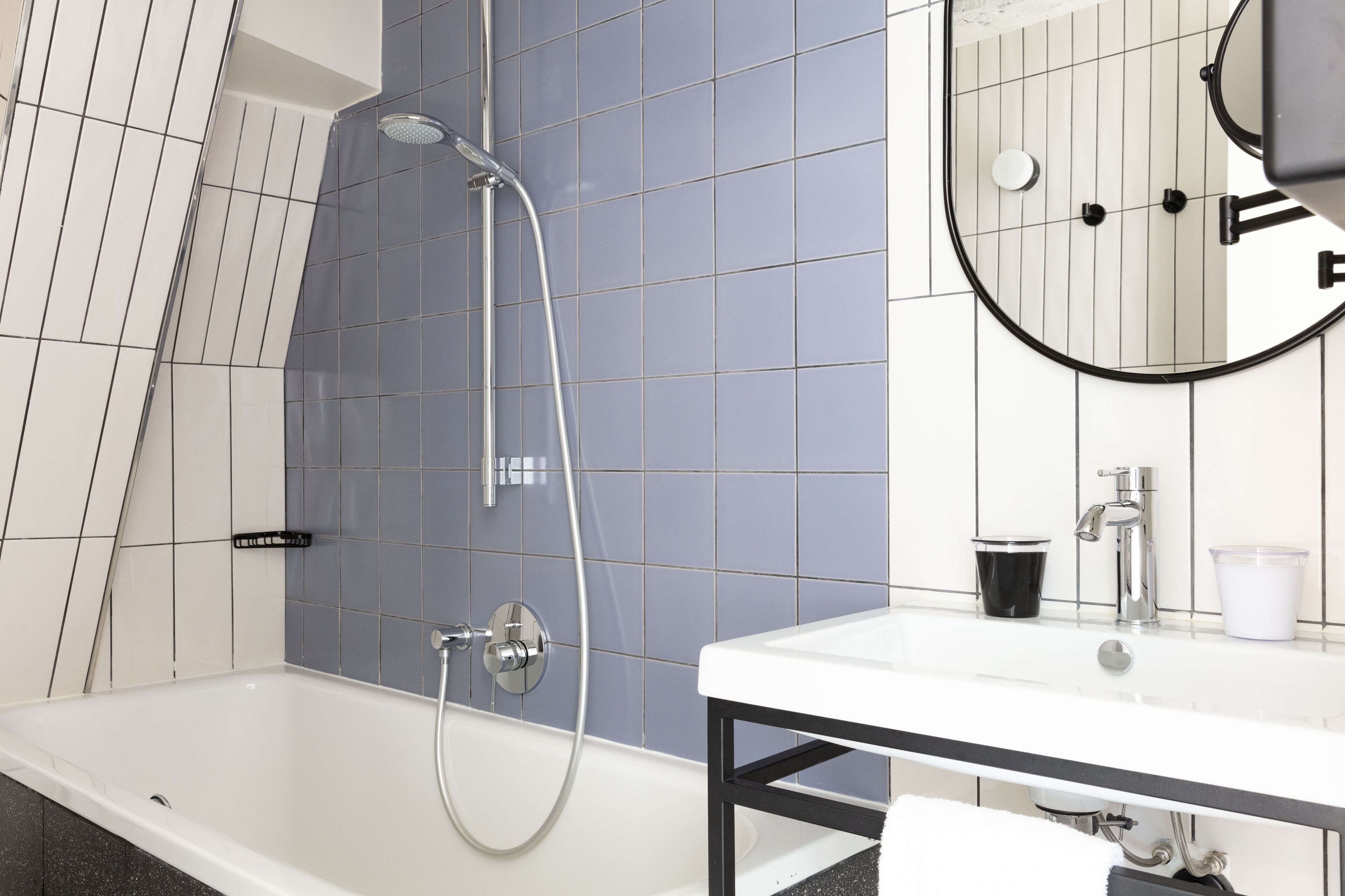 deep-soaking bathtub, free toiletries, hair dryer, slippers