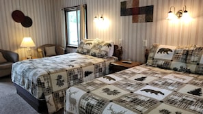 Standard Room, 2 Double Beds | Rollaway beds, free WiFi, bed sheets