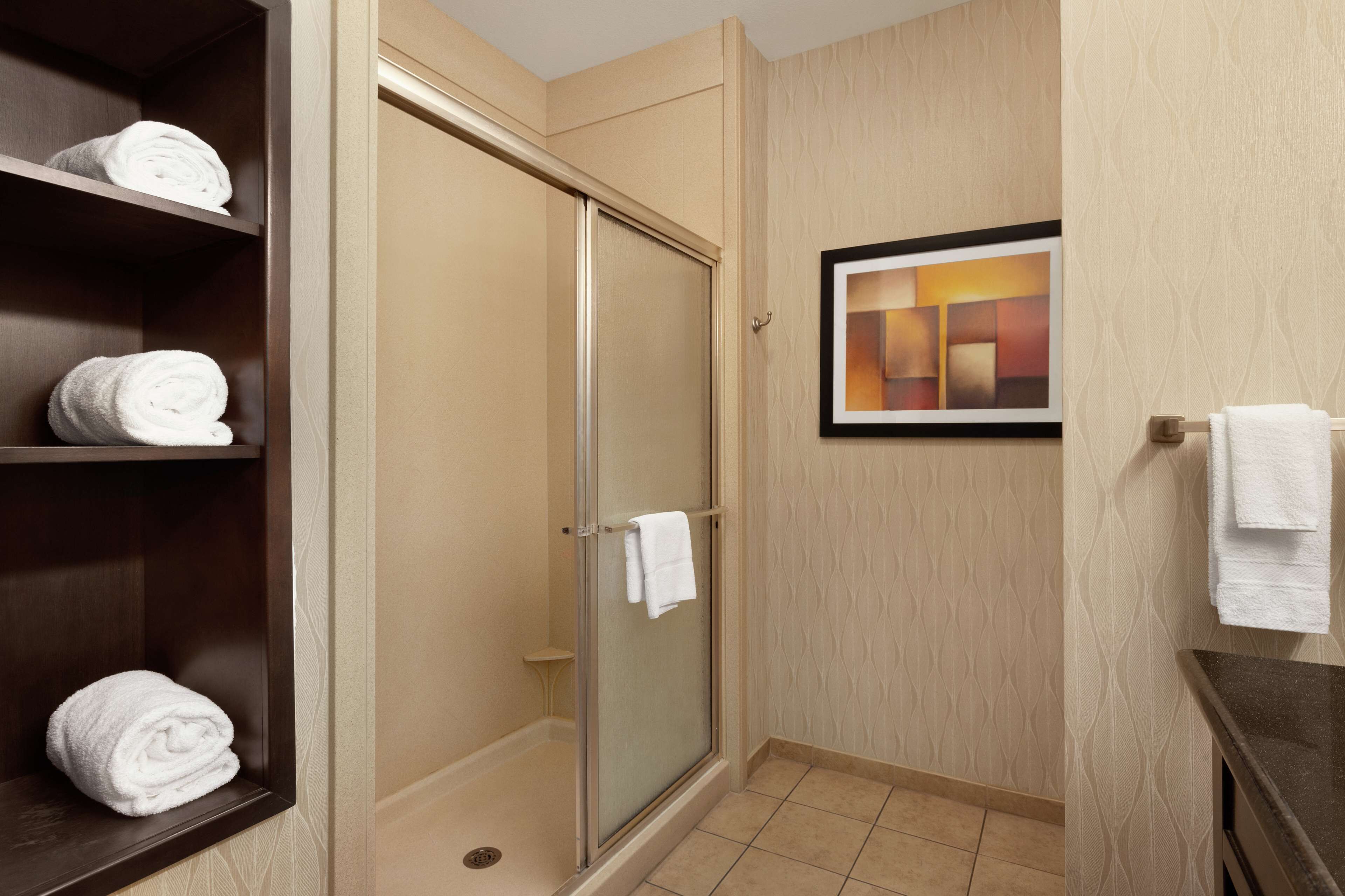Standard, One King Bed, Non-Smoking | Bathroom shower